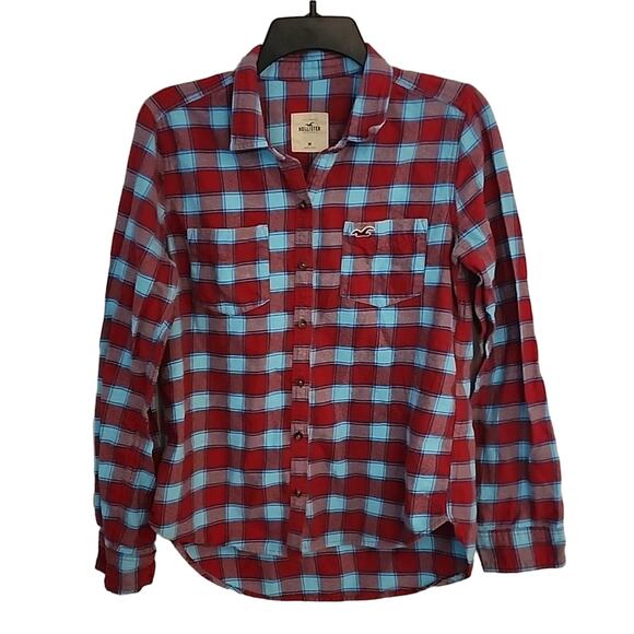 Hollister Flannel Button Down, Shirt, M - Picture 1 of 6